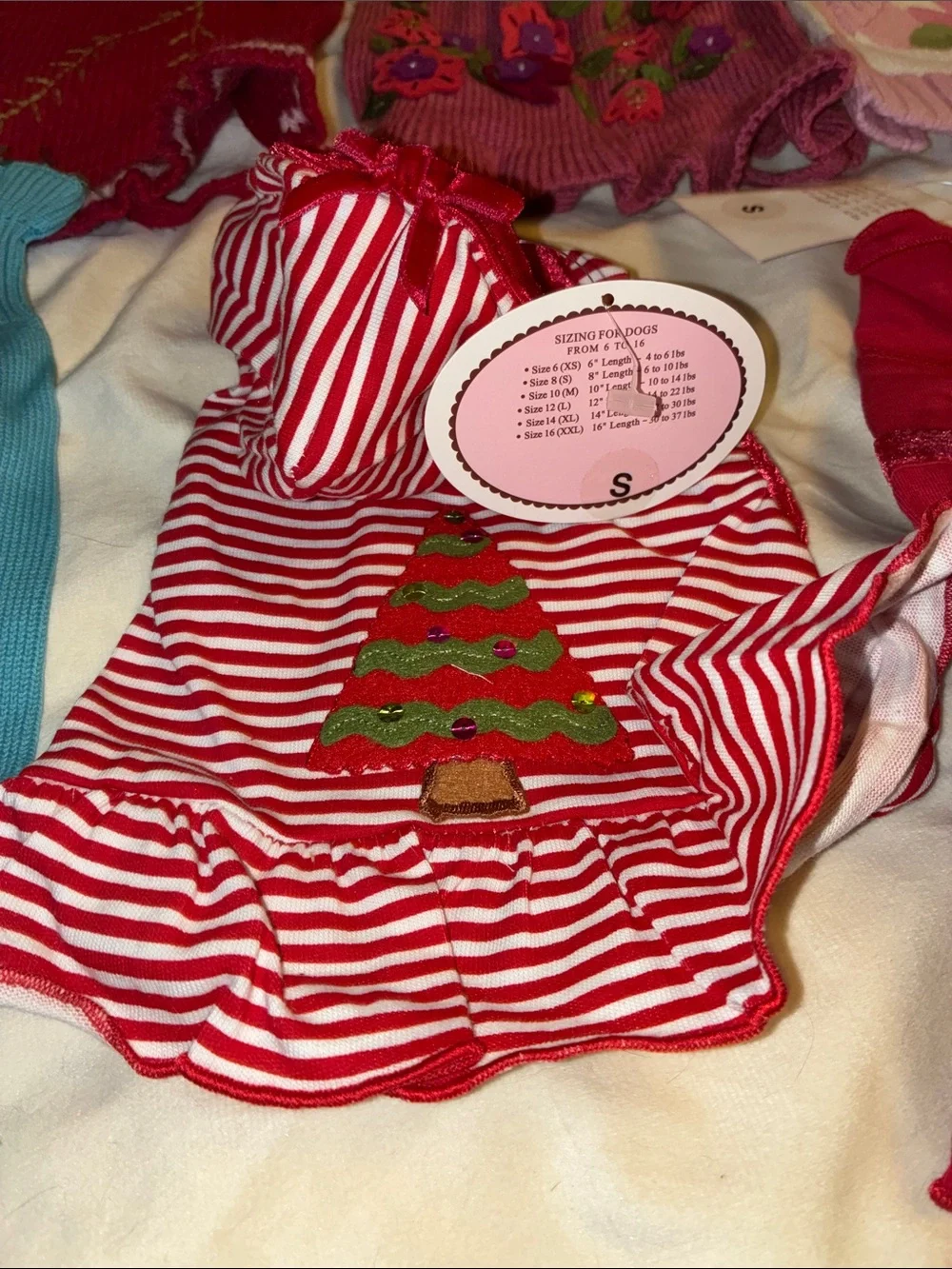 Six Lulu pink size small sweater/holiday dresses - Picture 2 of 7